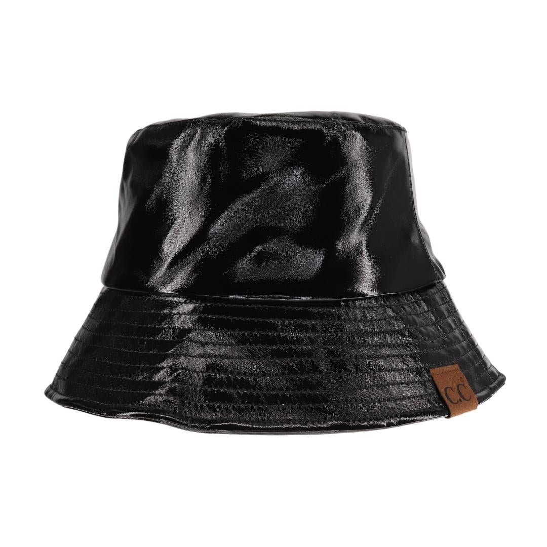 C.C Vegan Leather Bucket Hat from Madeline Love