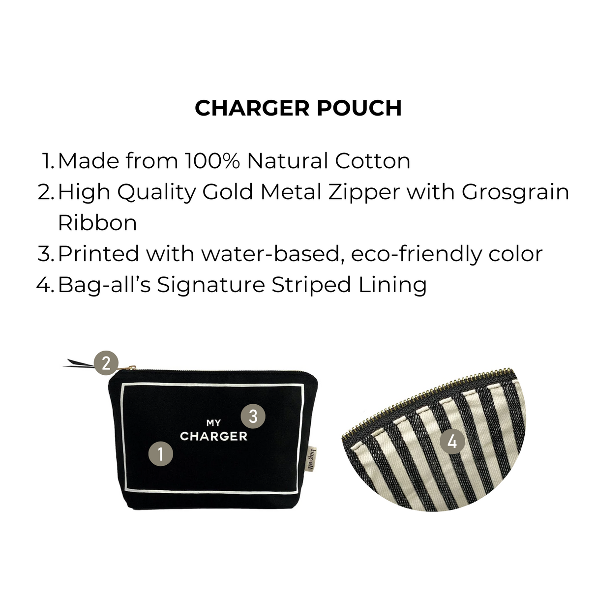 Charger Pouch, Black From Bag-all