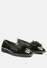 Bowberry Bow-Tie Patent Loafers from London Rag International