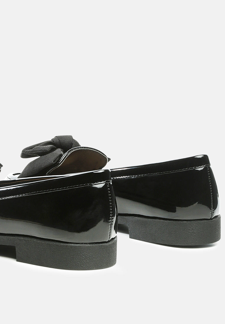 Bowberry Bow-Tie Patent Loafers from London Rag International