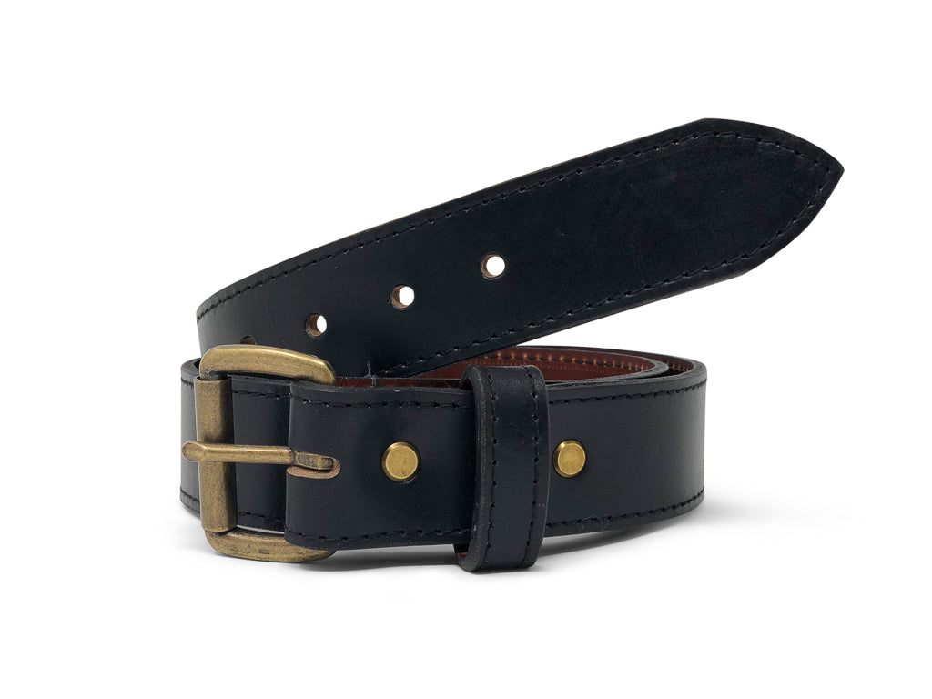Handmade Leather Belt | Horween Chromexcel | Black from Jack Foster