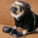 Frenchie Dog Hoodie - Black Plaid from Frenchie Bulldog