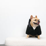 Frenchie Dog Hoodie - Black Plaid from Frenchie Bulldog