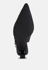 Siev Rhinestone Slingback Mules from London Rag International