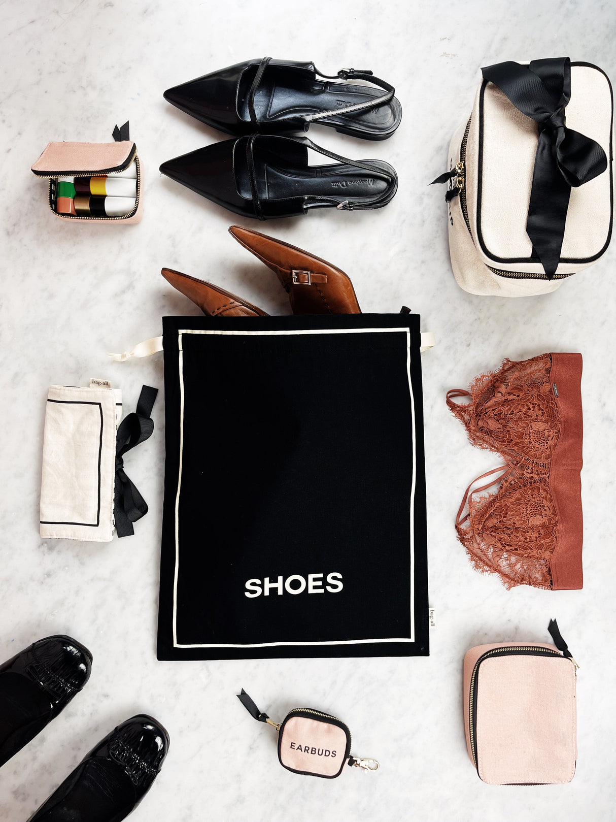 Couture Shoe Travel Bag, Black From Bag-all