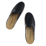 Women's Black Slippers from Atlantis Handmade Shoes