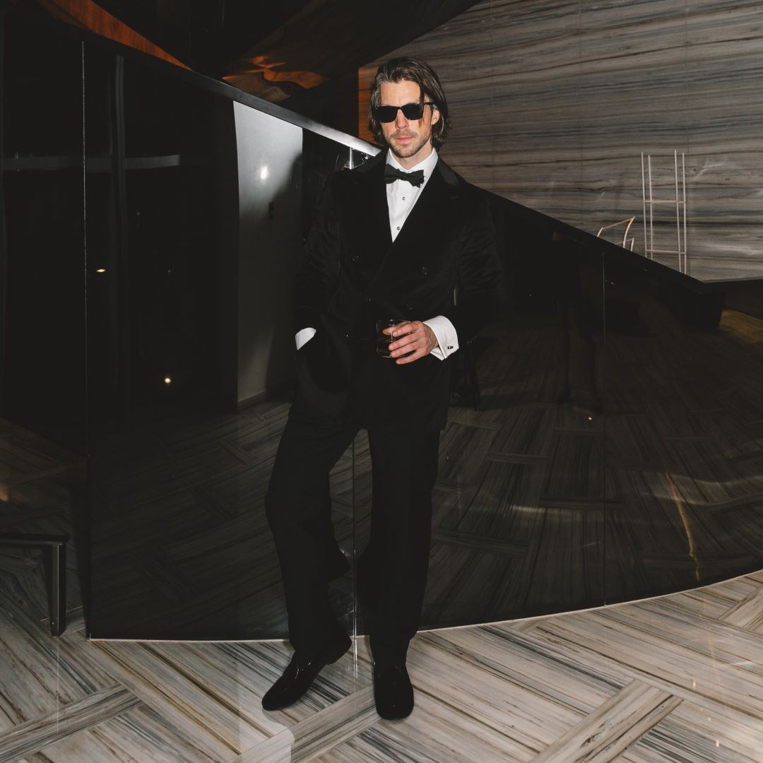 Men's Black Velvet Milano Loafer From Del Toro Shoes