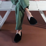 Men's Black Velvet Slipper II from Del Toro Shoes