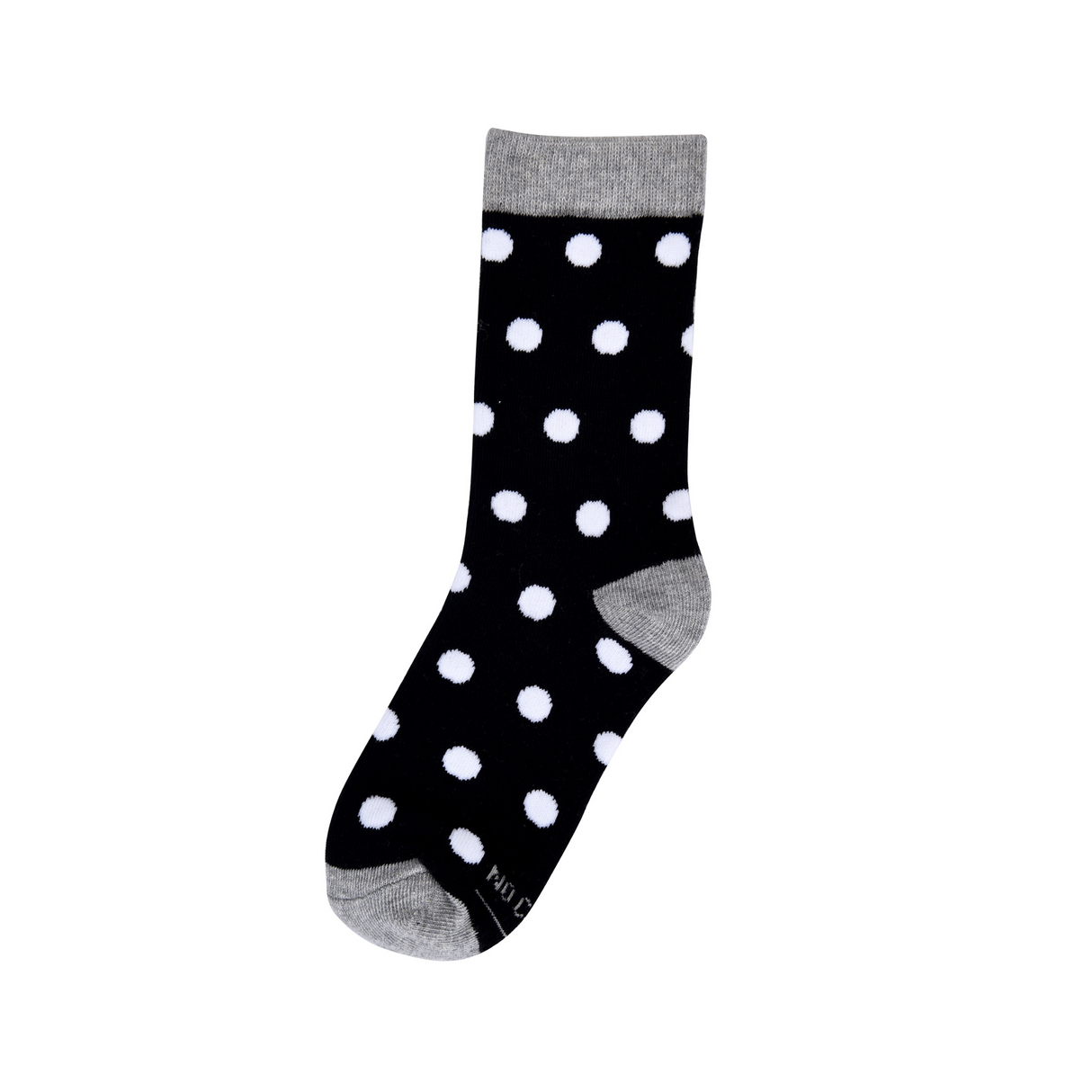 Black with White Polka Dots Kids Socks from No Cold Feet