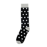 Black Socks with White Polka Dot Socks from No Cold Feet