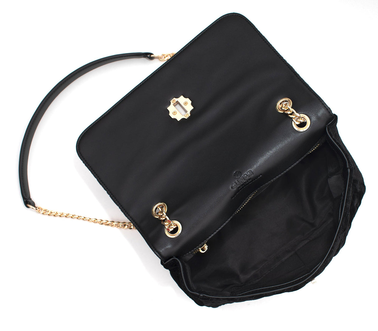 Broadway - Black Vegan Shoulder Bag from Gunas New York