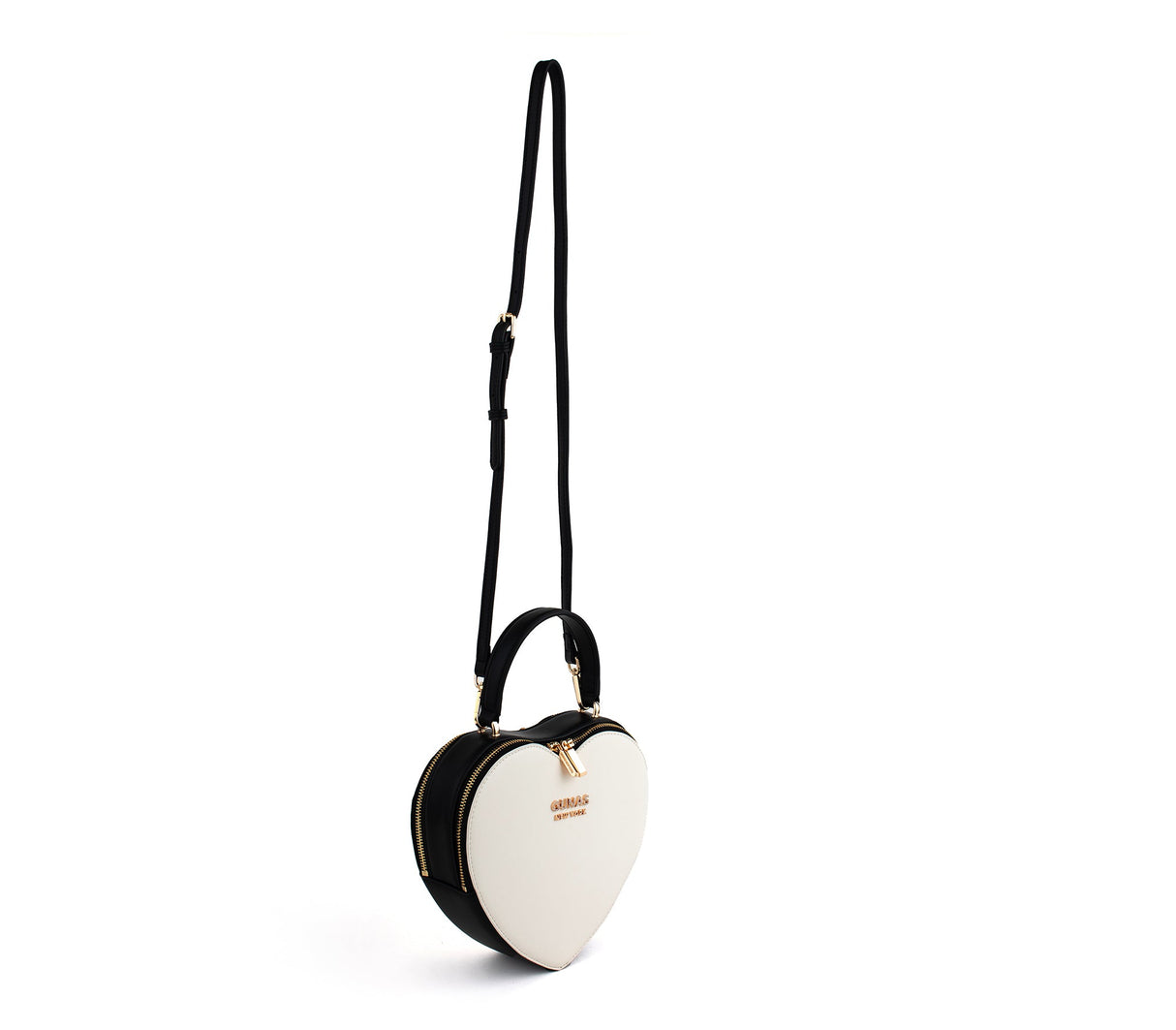 Sweetheart - Black & White Vegan Crossbody Bag from Gunas New York