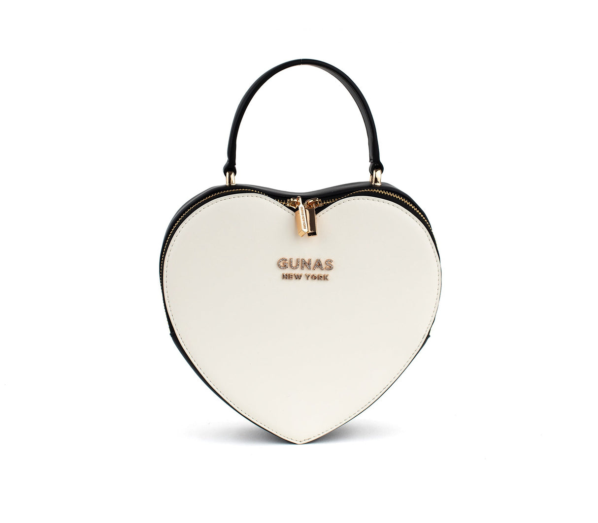 Sweetheart - Black & White Vegan Crossbody Bag from Gunas New York