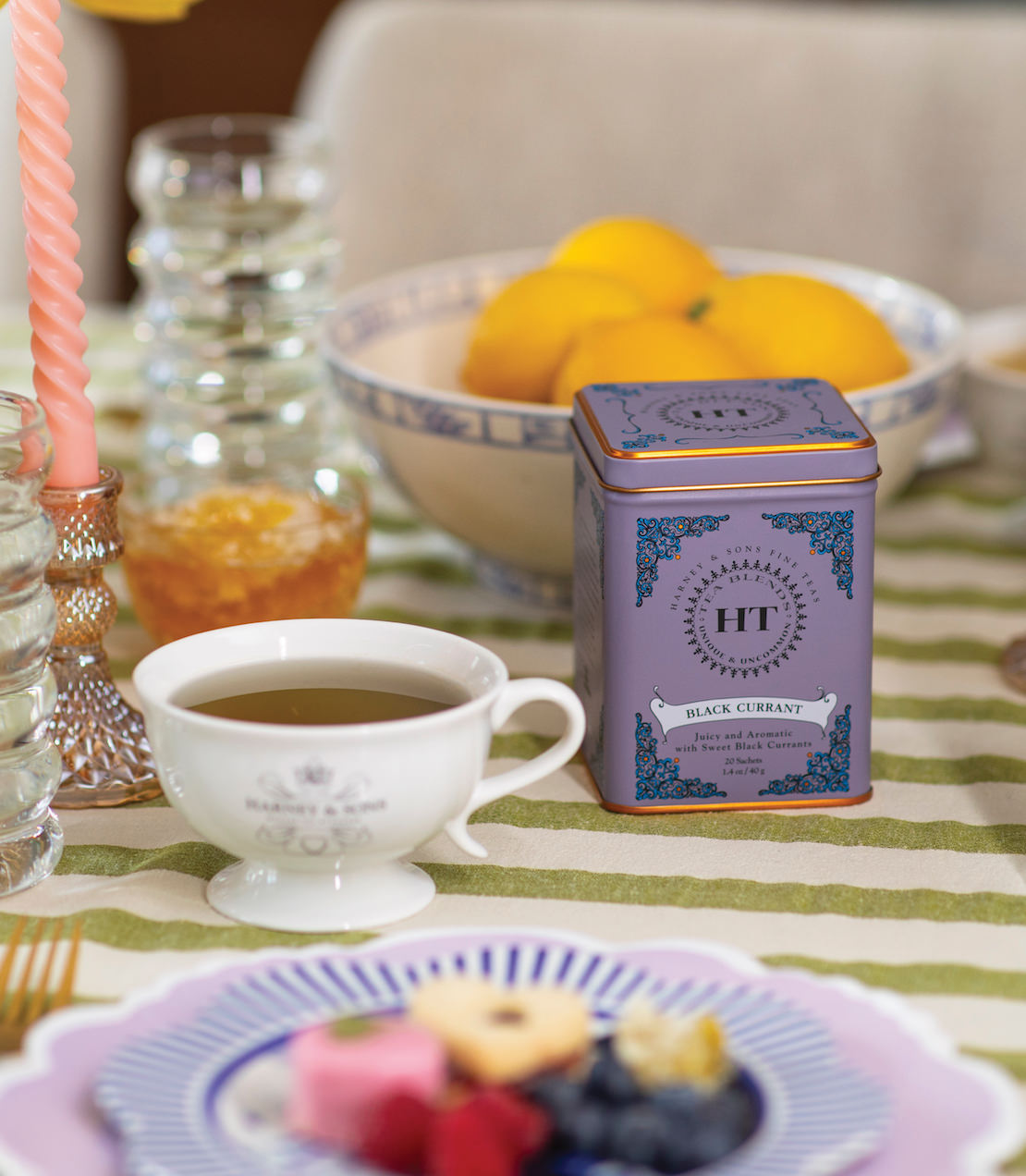 Black Currant, HT Tin of 20 Sachets from Harney & Sons Fine Teas