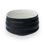 Black and White Ceramic Matcha Bowl from Aprika Life