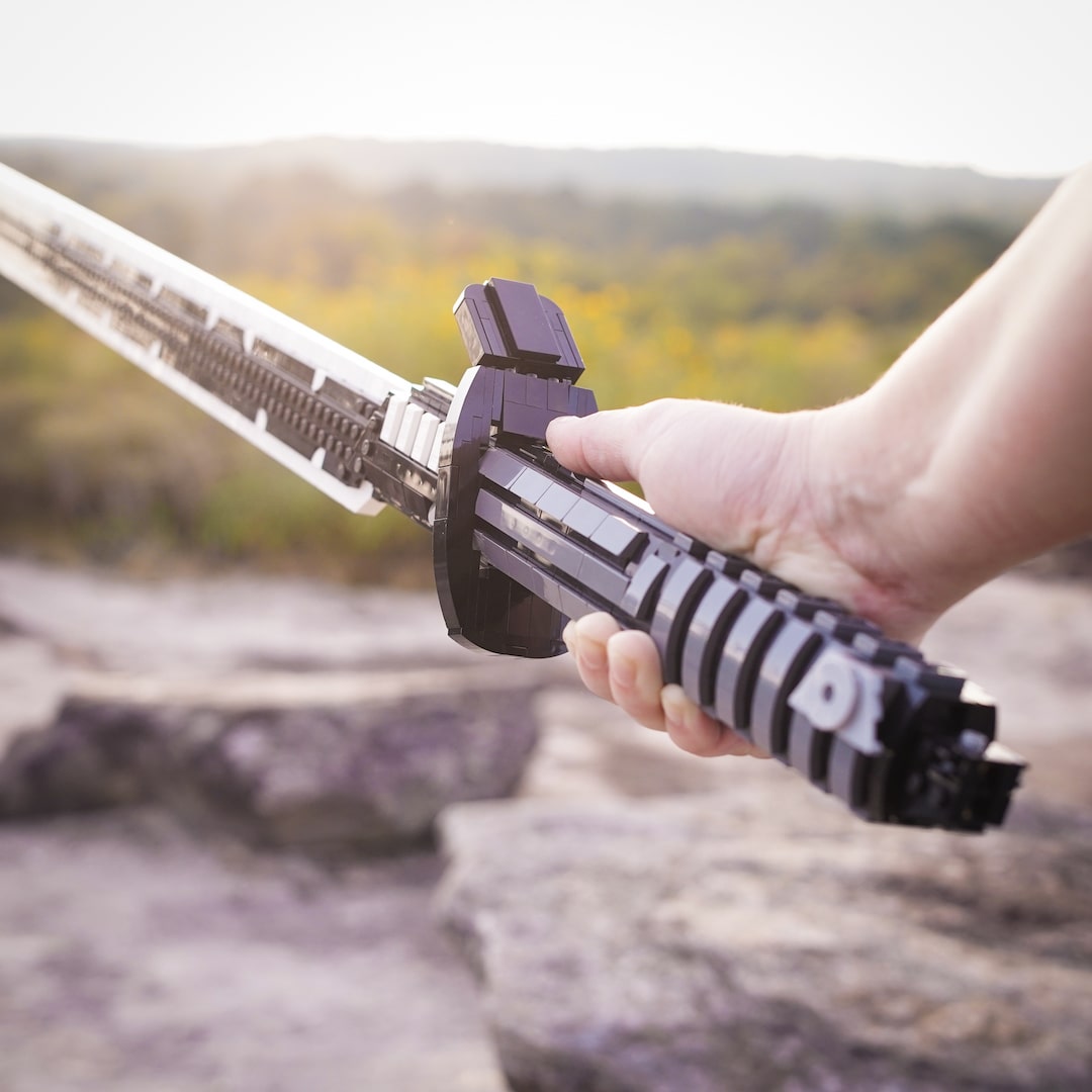 Life-Sized Black Saber from Bricker Builds