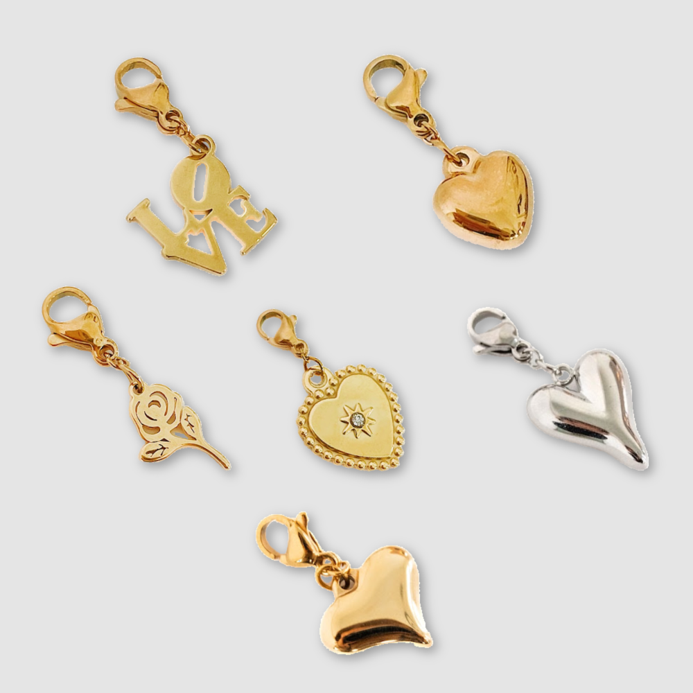 Love Collection Charm Bar Charms  - WATERPROOF from Pretty Simple