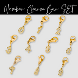 BUNDLED Number Charm Bar Chanelle Charms  - WATERPROOF from Pretty Simple
