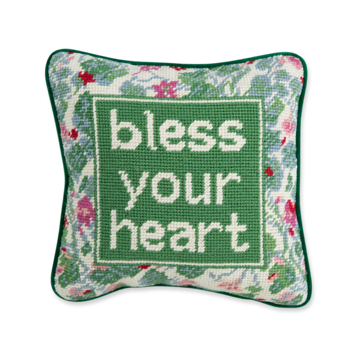 Bless Your Heart Needlepoint Pillow from Furbish Studio