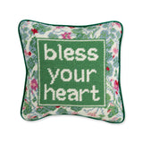 Bless Your Heart Needlepoint Pillow from Furbish Studio