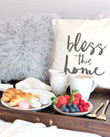 Bless This Home Cotton Canvas Pillow Cover from The Cotton & Canvas Co.