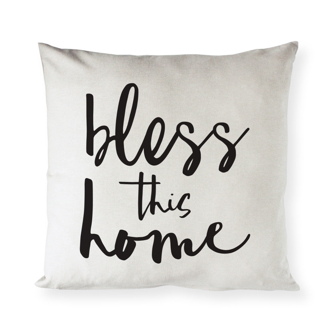 Bless This Home Cotton Canvas Pillow Cover from The Cotton & Canvas Co.