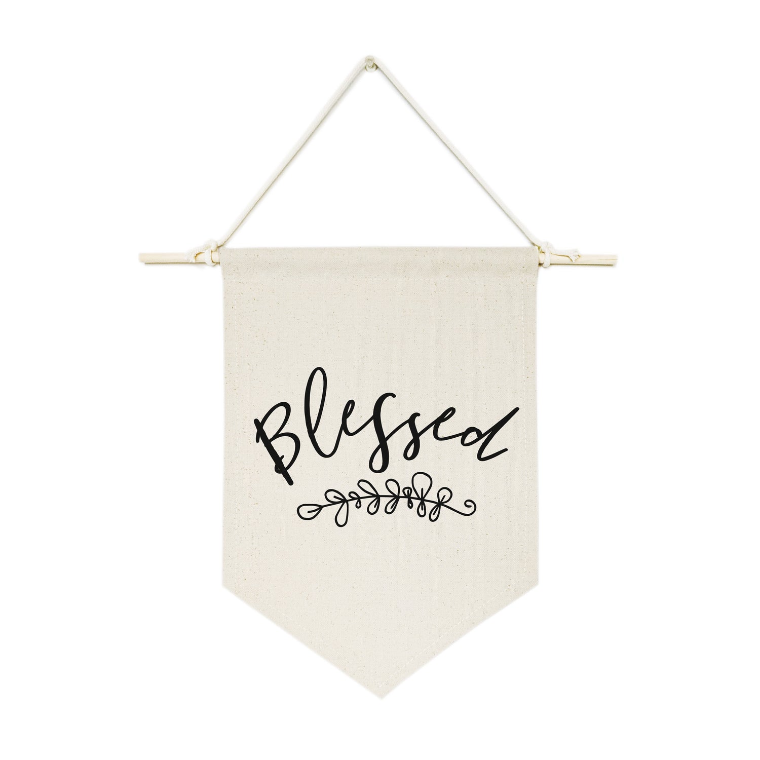Blessed Hanging Wall Banner from The Cotton & Canvas Co.