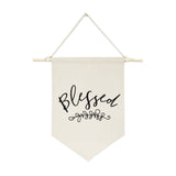 Blessed Hanging Wall Banner from The Cotton & Canvas Co.