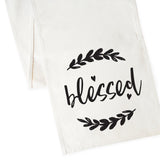 Blessed Cotton Canvas Table Runner from The Cotton & Canvas Co.
