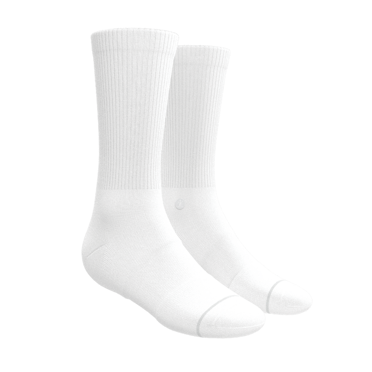 The Blizzard | Plain White Heel Hammock™ Crew Socks from Shinesty