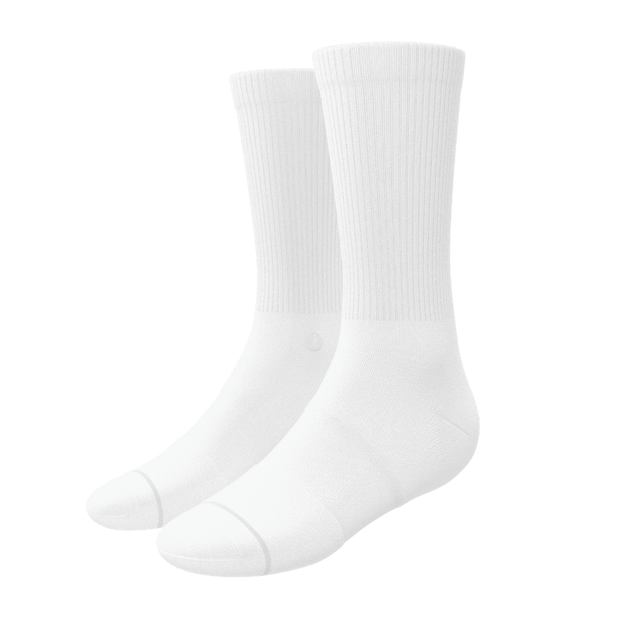 The Blizzard | Plain White Heel Hammock™ Crew Socks from Shinesty
