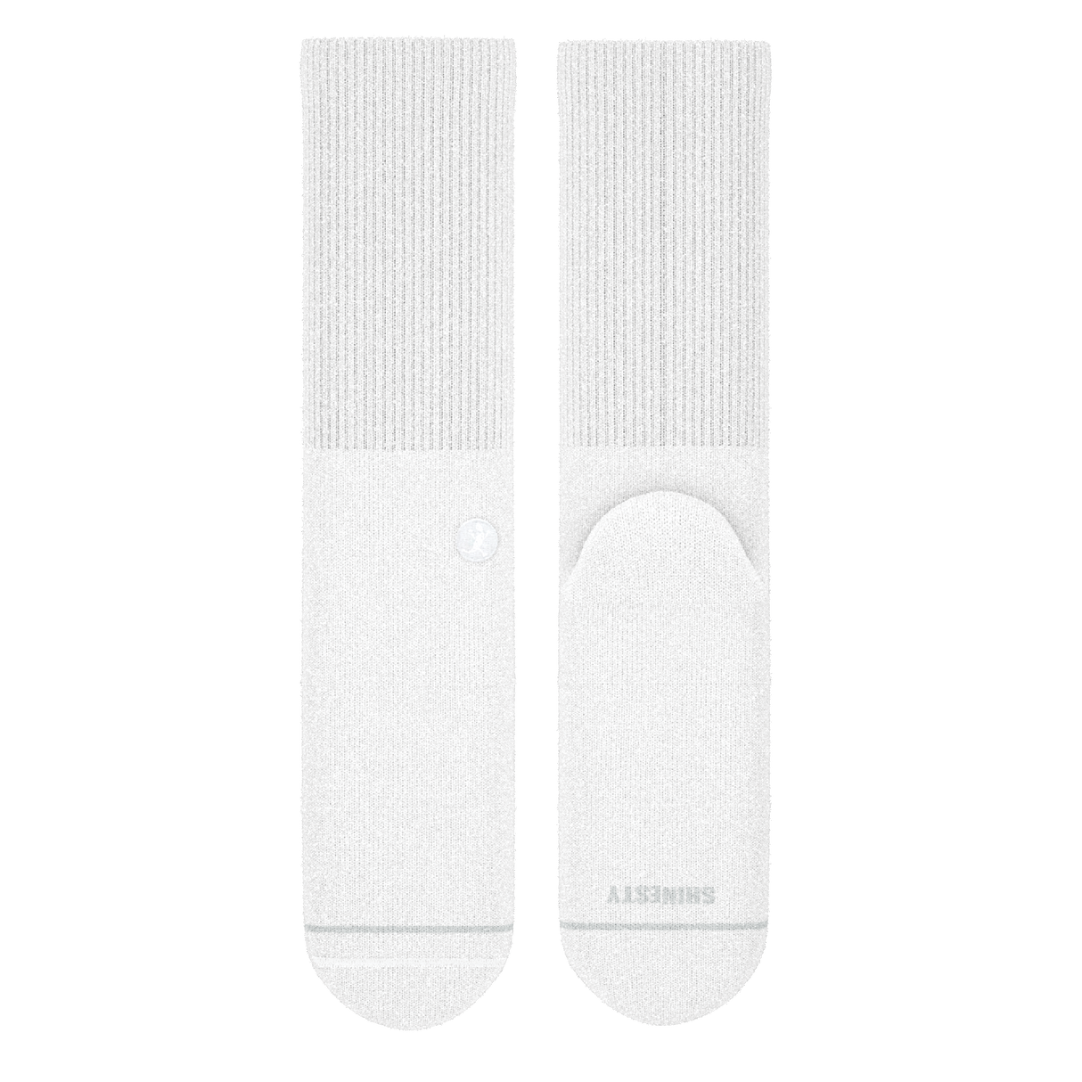 The Blizzard | Plain White Heel Hammock™ Crew Socks from Shinesty
