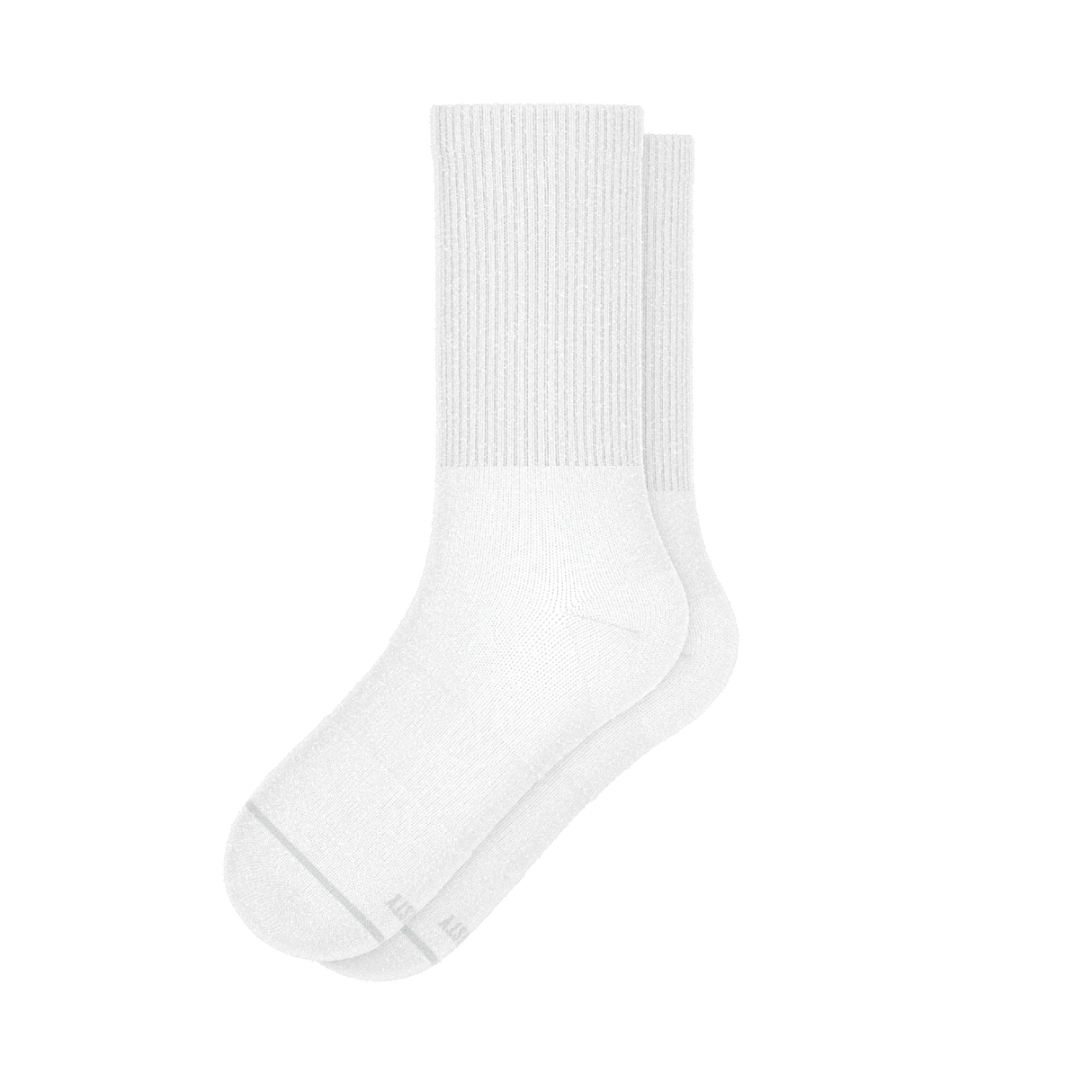 The Blizzard | Plain White Heel Hammock™ Crew Socks from Shinesty