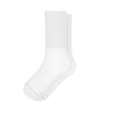 The Blizzard | Plain White Heel Hammock™ Crew Socks from Shinesty