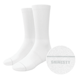 The Blizzard | Plain White Heel Hammock™ Crew Socks from Shinesty