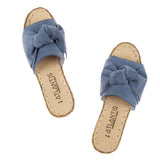 Blue Bows Leather Sandals from Atlantis Handmade Shoes