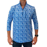 Blue Camo Quarter Zip from Tropical Bros