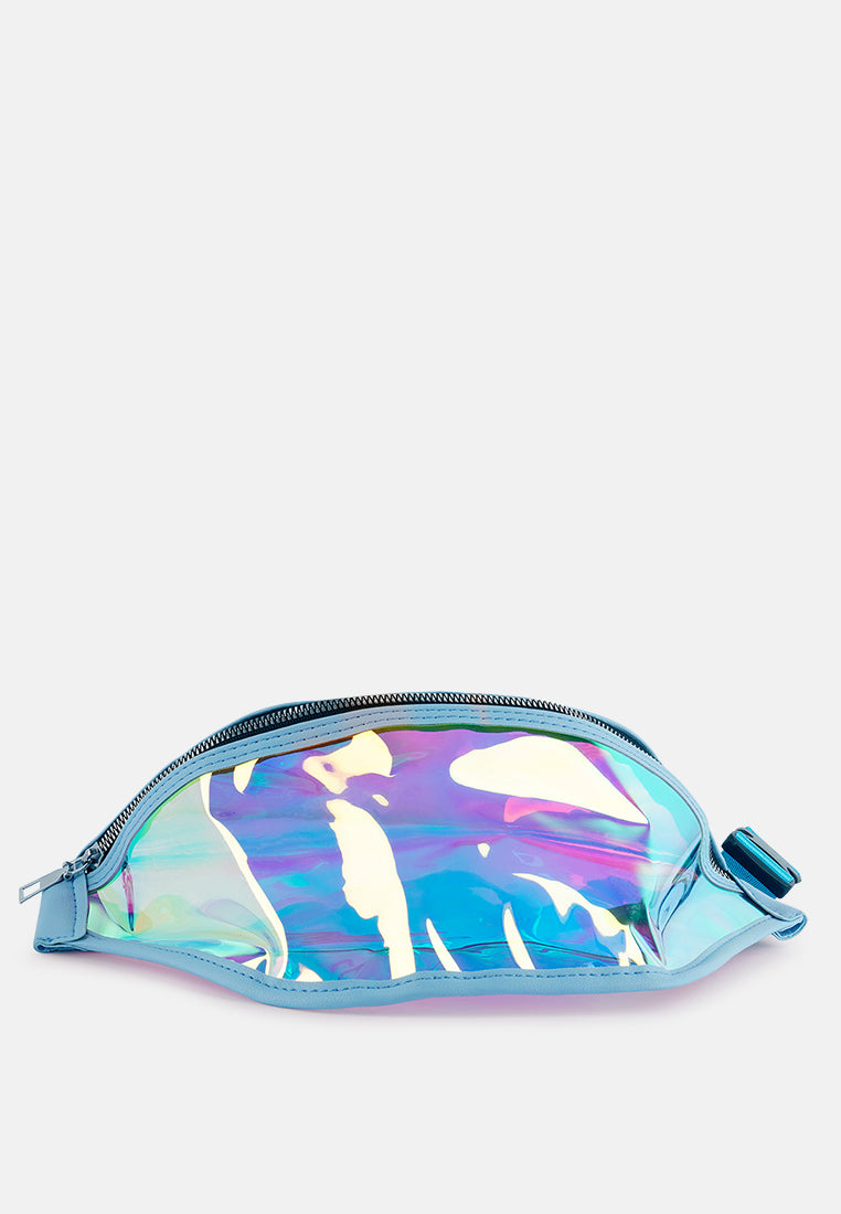 Pink Clear Hologram Fanny Pack from London Rag International