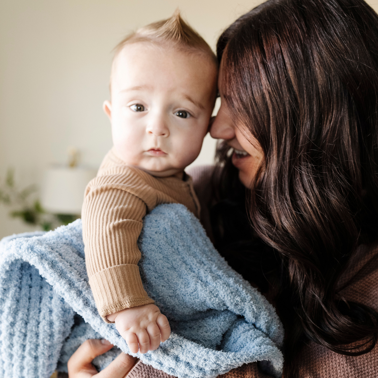 WAFFLE KNIT RECEIVING BLANKETS From Saranoni