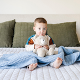 WAFFLE KNIT TODDLER BLANKETS From Saranoni
