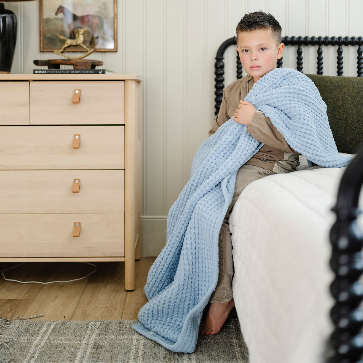 WAFFLE KNIT TODDLER BLANKETS From Saranoni