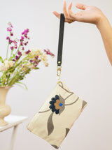 Blue Poppy Wristlet Purse from Ash & Rose