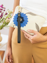 Blue Poppy Wristlet Purse from Ash & Rose