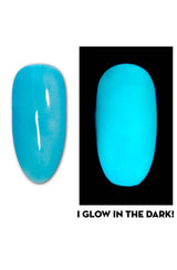 Blue Snow Cone - Glow In The Dark Gel Polish from UberChic Beauty