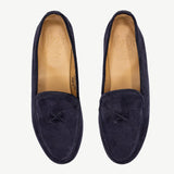 Women's Navy Suede Milano Loafer From Del Toro Shoes