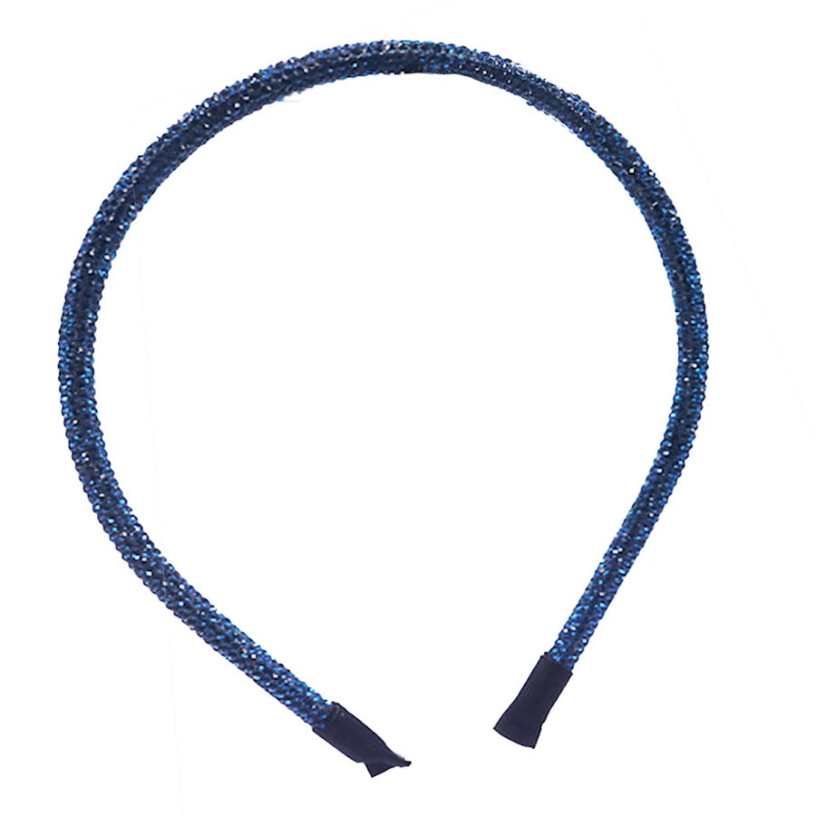 Bling Stone Accented Crystal Studded Shimmer Headband from Madeline Love