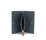 Madison - Blue Vegan Leather Wallet from Gunas New York
