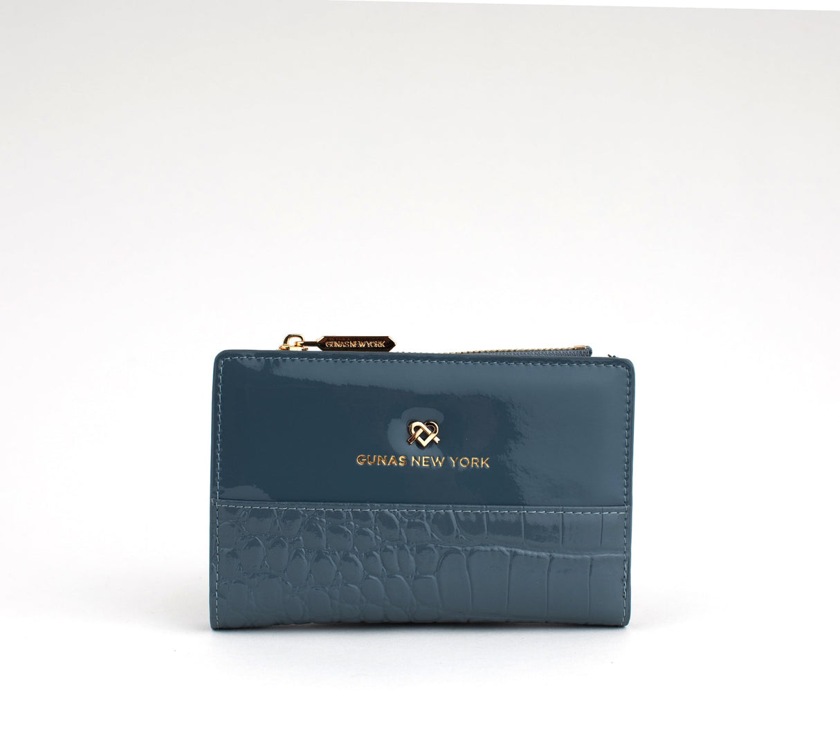 Madison - Blue Vegan Leather Wallet from Gunas New York