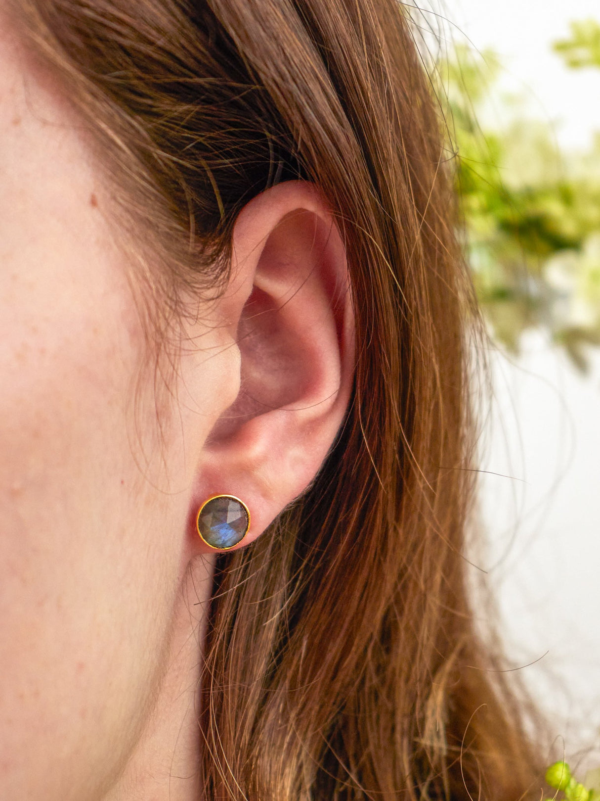 Pebble Stud Earrings - Gold from Ash & Rose