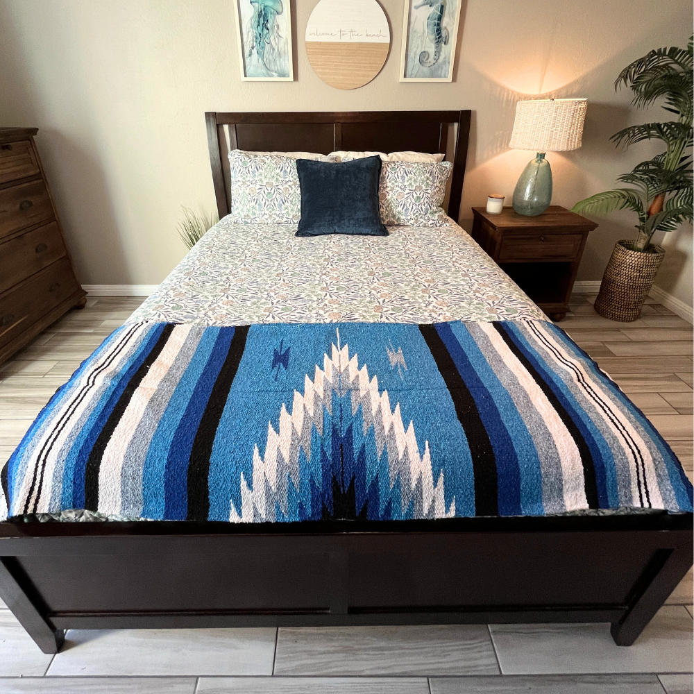 Blue Shades Diamond Blanket From West Path